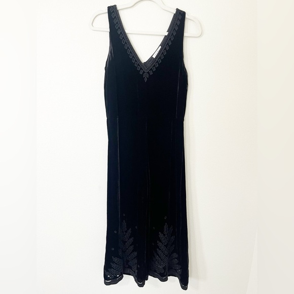 Jade by Johnny Was Embroidered Velvet Cropped Jumpsuit - Picture 2 of 9